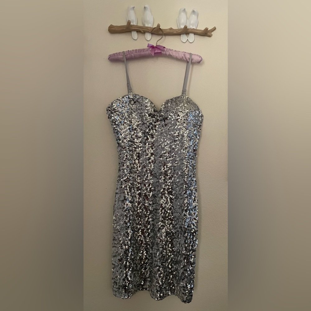 Silver sequins Dress
